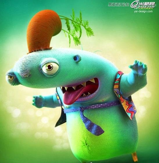 用3ds Max制作吓人的外星小怪物 