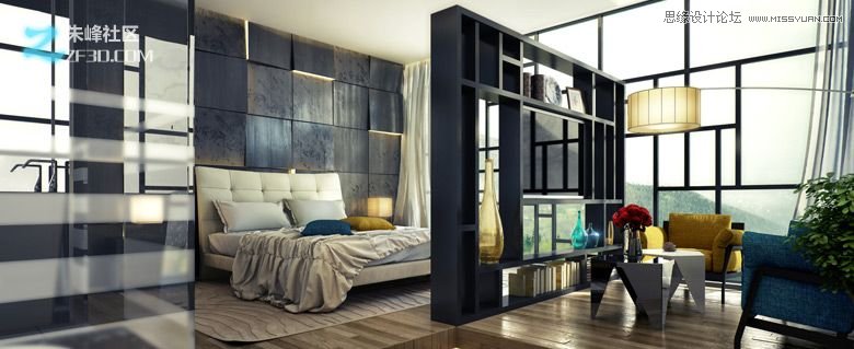 3dmax制作个性卧室效果图教程,