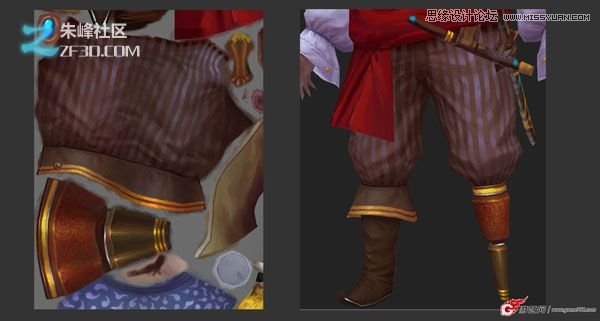 3d制作网游中胖胖的海盗效果图,PS教程,思缘教程网