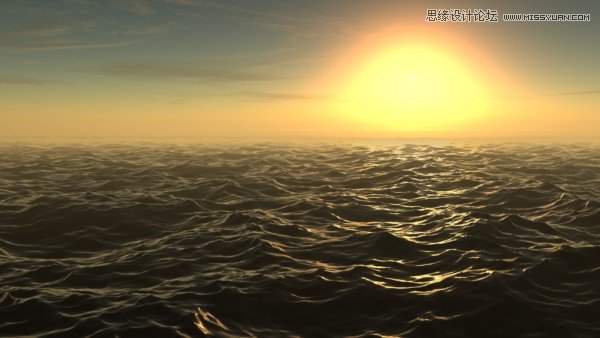 3dmax创建一个美丽的日落场景教程,PS教程,思缘教程网
