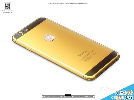 比土豪金还黄的iPhone6渲染图 钻石标志亮瞎眼