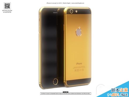 比土豪金还黄的iPhone6渲染图 钻石标志亮瞎眼