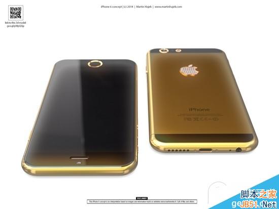 比土豪金还黄的iPhone6渲染图 钻石标志亮瞎眼