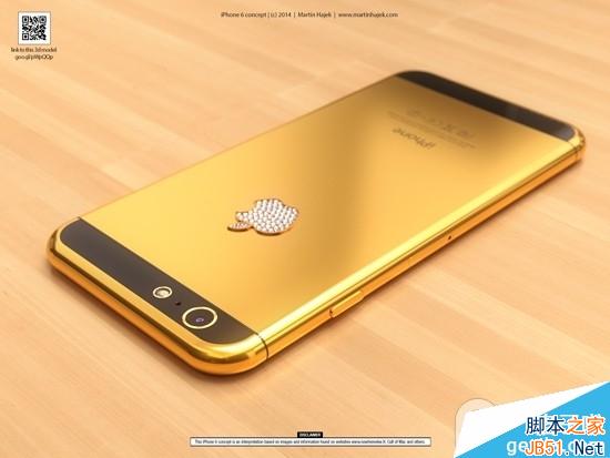 比土豪金还黄的iPhone6渲染图 钻石标志亮瞎眼