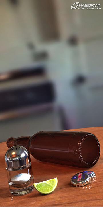 3DSMAX渲染出夏日冰爽桌面 脚本之家 3DSMAX渲染教程