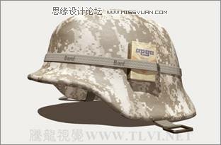 使用3D MAX2011中的面片建模方法给头盔建模,PS教程,思缘教程网