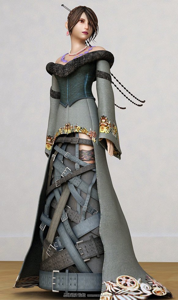 3ds Max制作一个非常漂亮的美女,PS教程,思缘教程网