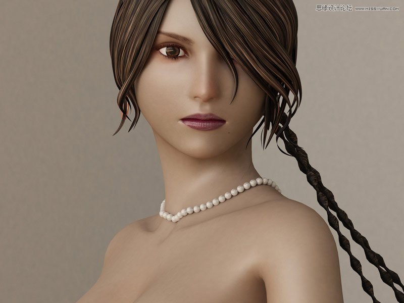 3ds Max制作一个非常漂亮的美女,PS教程,思缘教程网