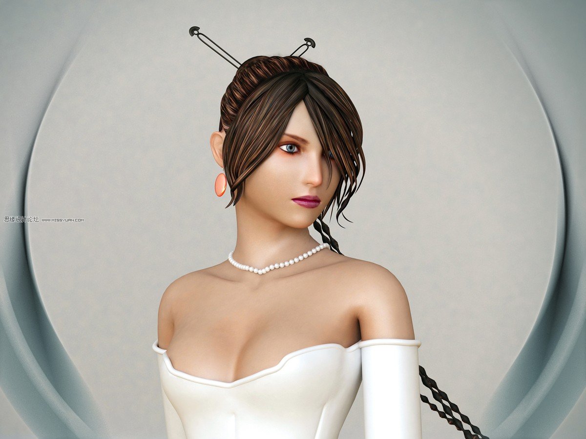 3ds Max制作一个非常漂亮的美女,PS教程,思缘教程网