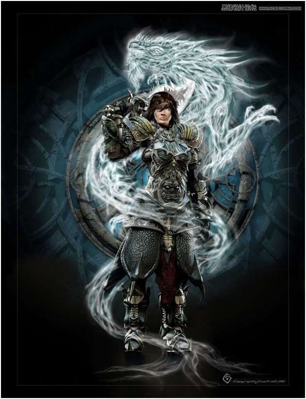 3Ds Max制作超酷龙形残绕的战士教程,破洛洛