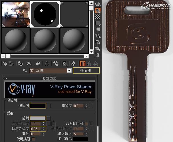 3DSMAX制作锈蚀金属钥匙 脚本之家 3DSMAX渲染教程