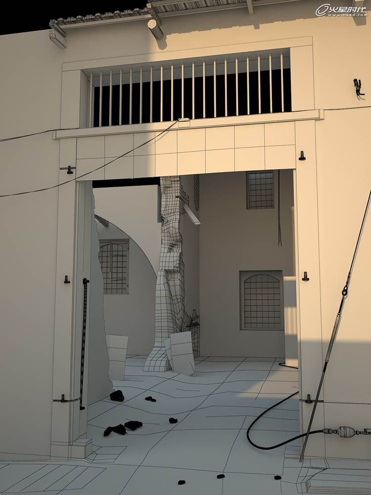 3DSMAX制作照片级废墟 脚本之家 3DSMAX材质贴图教程