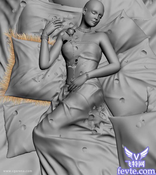 3DMAX加zbrush美人如花 GArena 脚本之家 3DSMAX角色教程