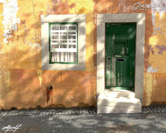 3DSMAX制作老街屋子材质 脚本之家 3DSMAX材质教程