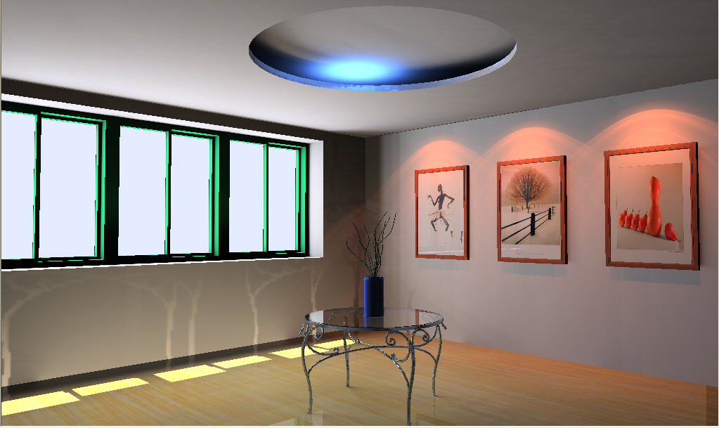 Lightscape实现异型暗藏灯的效果 脚本之家 3DSMAX室内教程