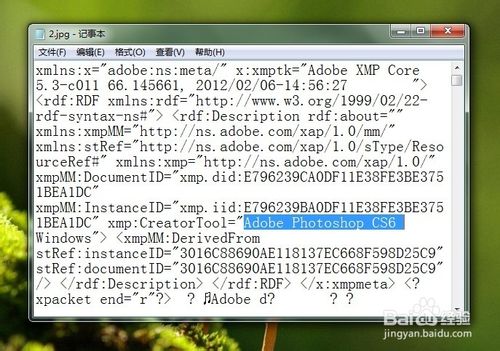 如何查看照片是否被PS处理过？