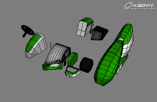 3DSMAX打造卡丁车 脚本之家 3DSMAX建模教程