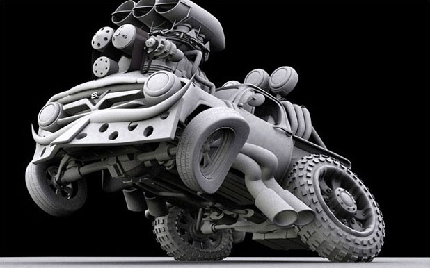 3ds Max打造卡通形象--飞奔的汽车 脚本之家 角色教程