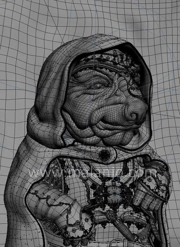 3ds Max制作神秘奇怪老者 脚本之家 角色教程