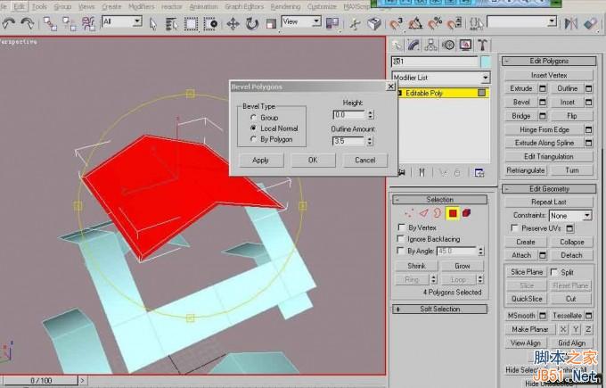 3DSMAX打造别墅模型 脚本之家 3DSMAX建模教程