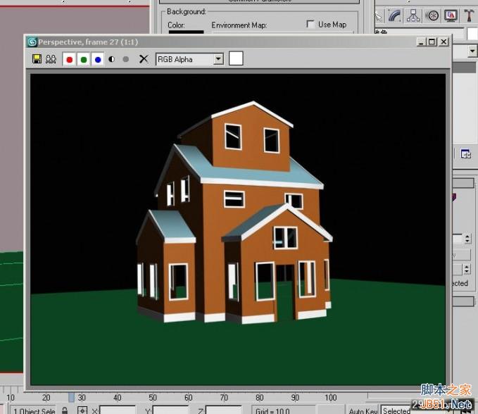 3DSMAX打造别墅模型 脚本之家 3DSMAX建模教程