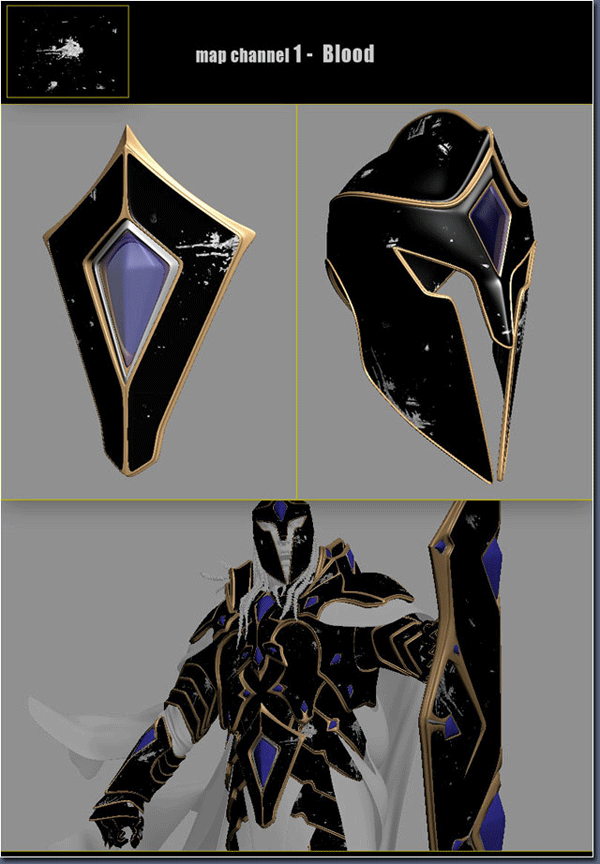 3DSMAX多通道贴图打造外星骑士 脚本之家 3DSMAX教程