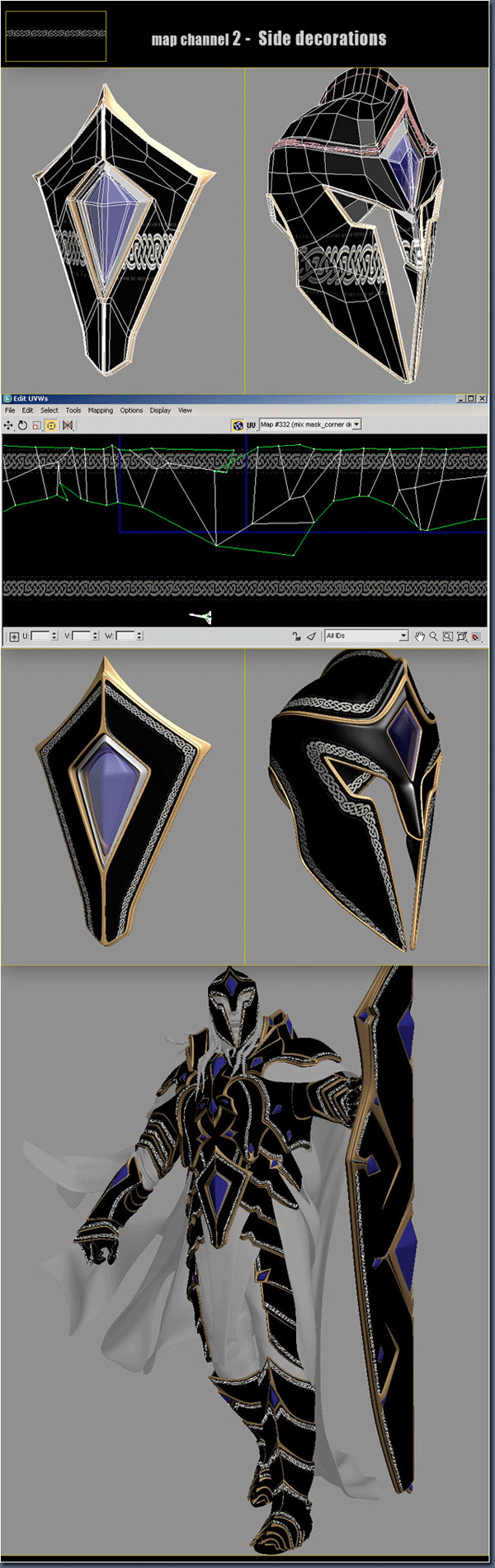 3DSMAX多通道贴图打造外星骑士 脚本之家 3DSMAX教程