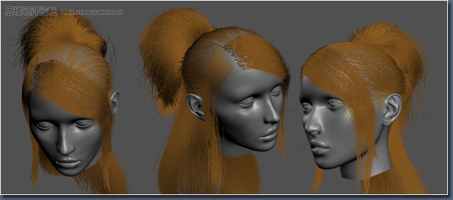 3D MAX建模教程：女性角色模型解析