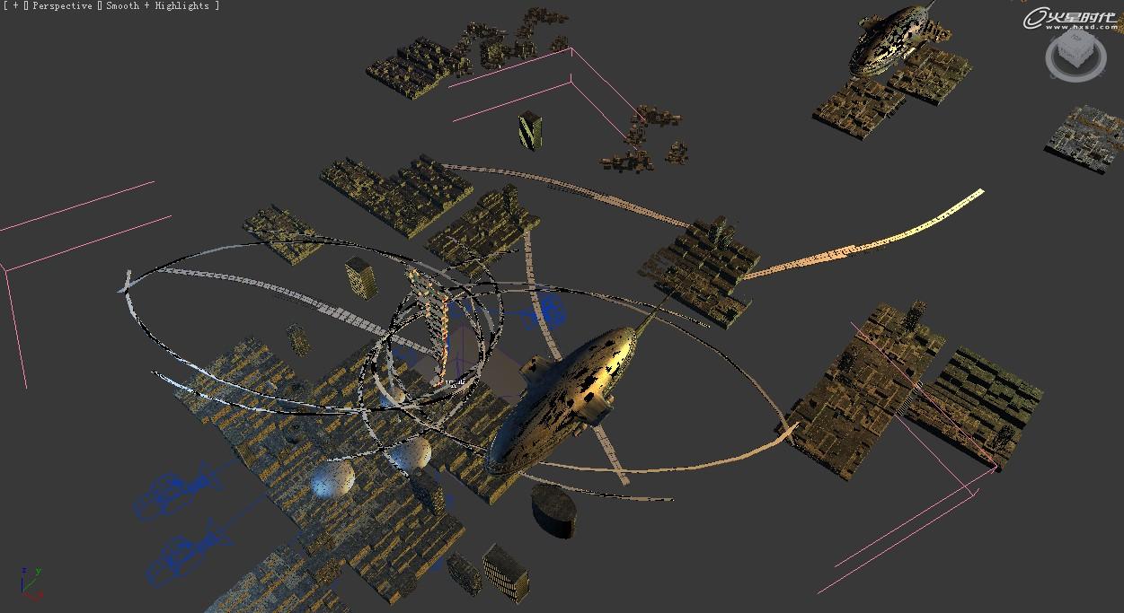 3DSMAX制作未来概念城市 脚本之家 建模教程