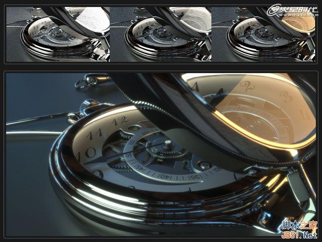 3DSMAX制作精美怀表 脚本之家 3DSMAX建模教程