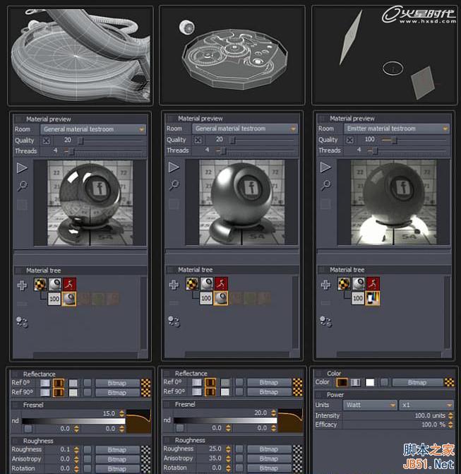 3DSMAX制作精美怀表 脚本之家 3DSMAX建模教程