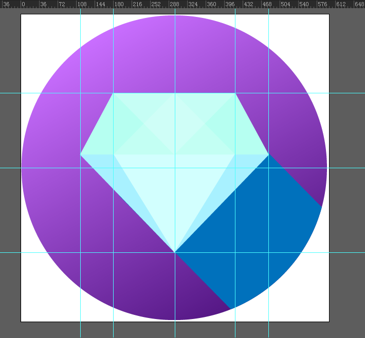 AI给宝石添加扁平风格的长阴影效果教程