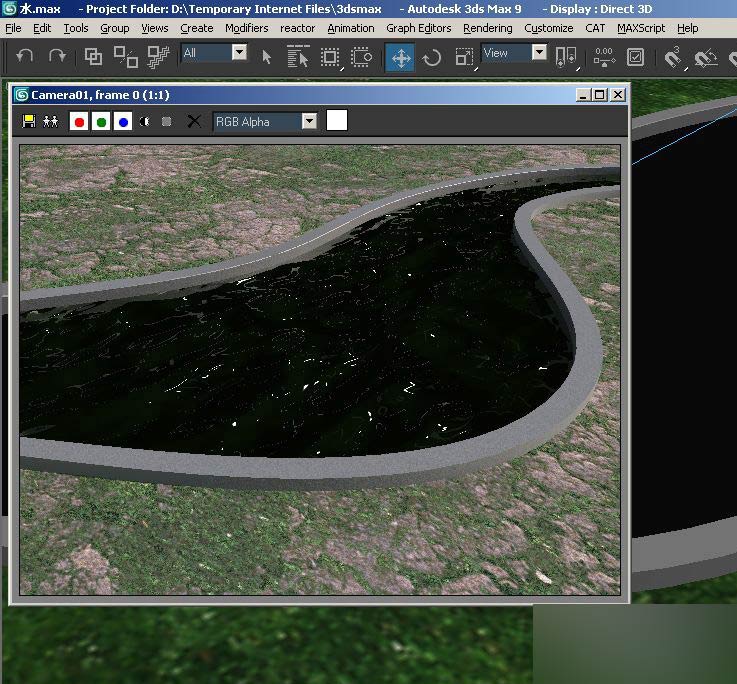 MAX制作水面材质教程 脚本之家 MAX材质贴图教程