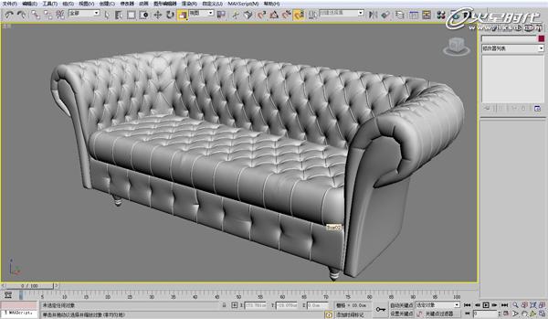 3DSMAX欧式沙发建模教程 脚本之家 3DSMAX建模教程