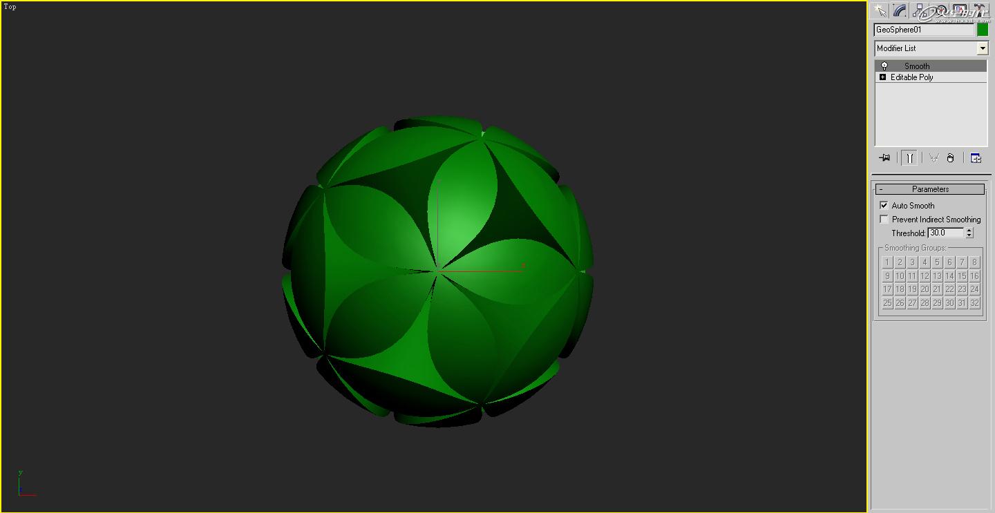 3DSMAX特殊球体建模教程 脚本之家 3DSMAX建模教程