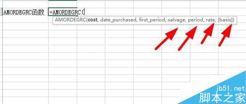Excel中如何使用AMORDEGRC函数?