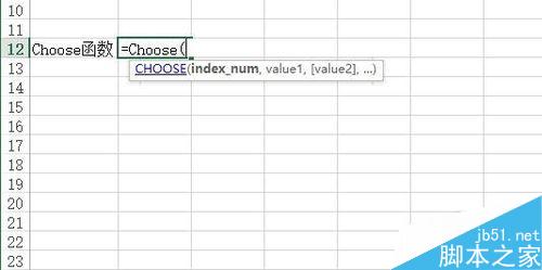 Excel中Choose函数如何使用?