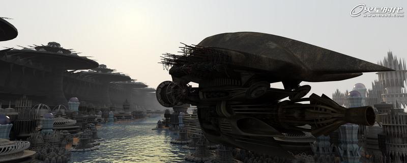 3DSMAX打造科幻码头场景 脚本之家 3DSMAX建模教程