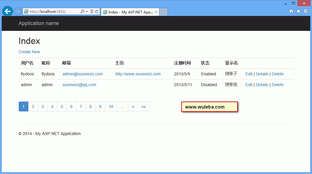 ASP.NET MVC 5使用X.PagedList.Mvc进行分页教程（原名为PagedList.Mvc）