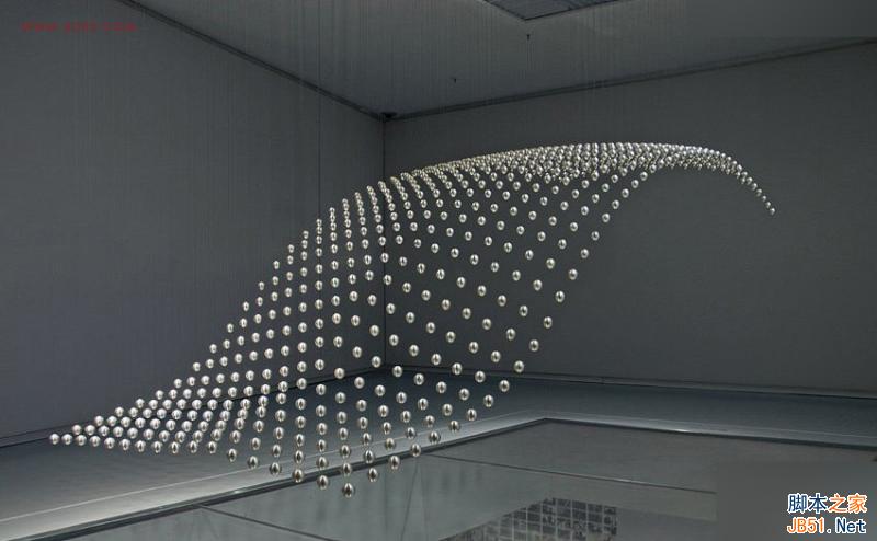 3DMAX制作悬浮球体艺术造型雕塑效果,PS教程,思缘教程网