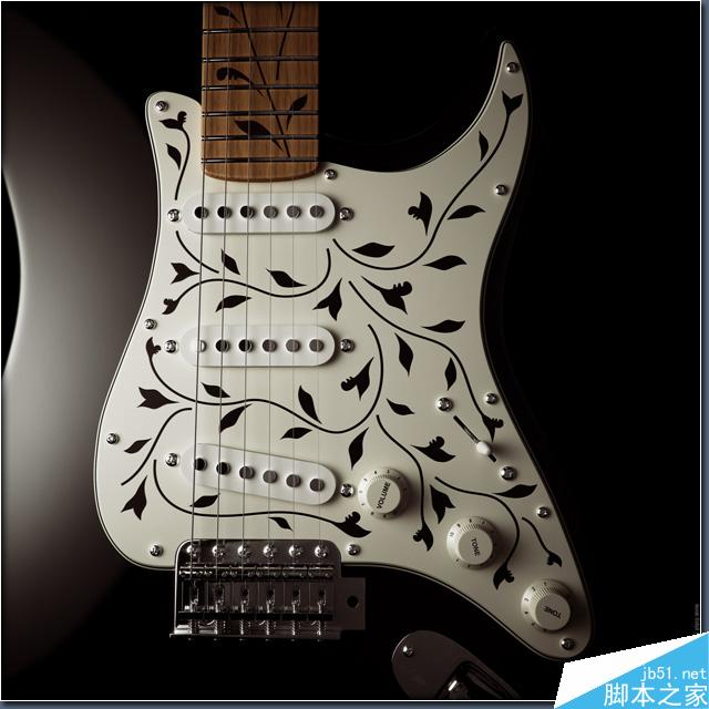 3DSMAX打造超逼真吉他 脚本之家 3DSMAX教程