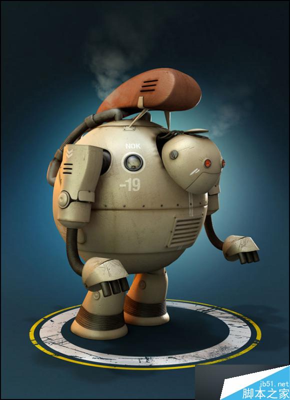 3DSMAX制作机器人 脚本之家 3DSMAX建模教程