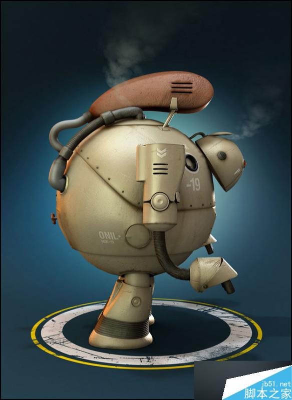 3DSMAX制作机器人 脚本之家 3DSMAX建模教程