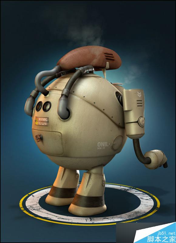 3DSMAX制作机器人 脚本之家 3DSMAX建模教程