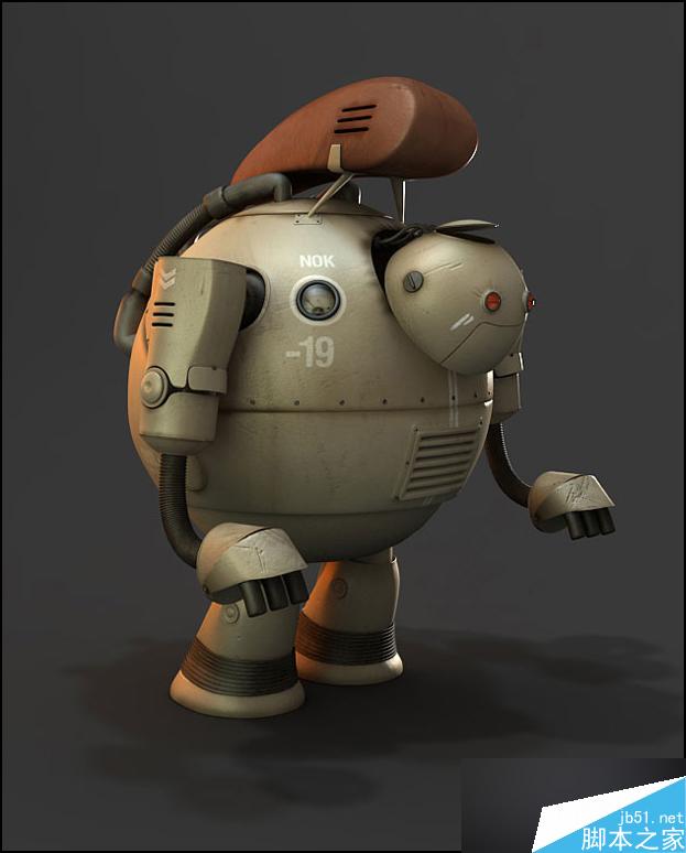 3DSMAX制作机器人 脚本之家 3DSMAX建模教程