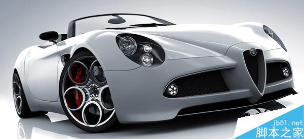 3DSMAX打造阿尔法罗密欧敞篷跑车模型 脚本之家 3DS MAX建模教程