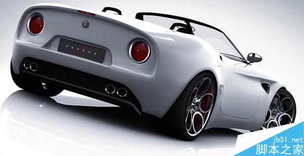 3DSMAX打造阿尔法罗密欧敞篷跑车模型 脚本之家 3DS MAX建模教程