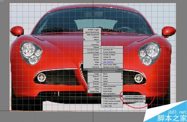 3dsmax打造阿尔法罗密欧敞篷跑车模型 脚本之家 3ds max建模教程