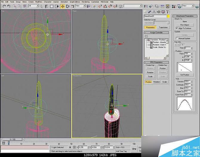3DSMAX制作逼真的蜡烛 脚本之家 3DSMAX建模教程