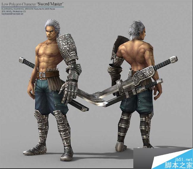 3DMAX制作韩国游戏人物模型 脚本之家 3DSMAX教程